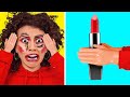 DESAFÍO DE MANOS PEQUEÑAS POR 24 HORAS || ¡Maquillaje SALE MAL! Comedia por 123 GO! CHALLENGE