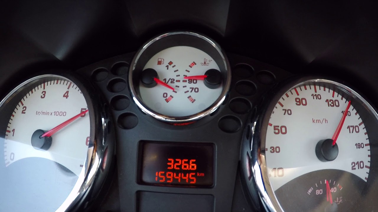 Peugeot 207 Gt 0 - 160km/h acceleration 