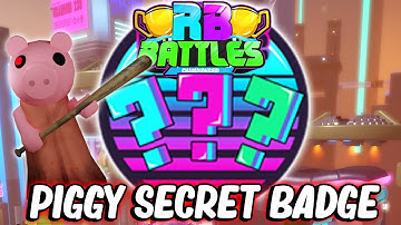 [FIRST BIT FOUND] PIGGY SECRET BADGE | ROBLOX BATTLES 3