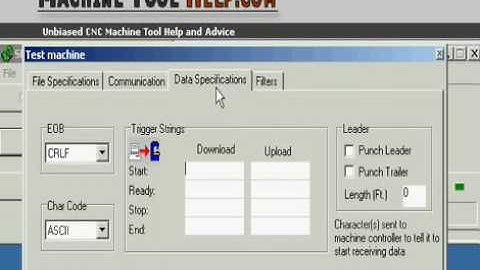 CNC RS232 communication software setup SDNC Surfcam-machinetoolhelp.com