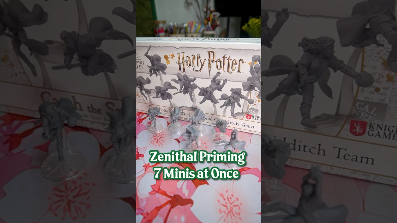 Using Alligator Clips to Prime Harry Potter Quidditch Team Miniatures