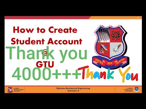 How to Create Student Account on GTU Portal #registration #mock test