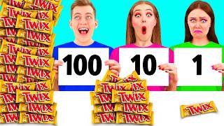 100 खाद्य परतें चुनौती | अद्भुत पाक कला हैक्स PaRaRa Challenge