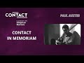 Contact in memoriam  paul auster par stphan bureau