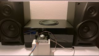 Nobsound amplifier - How to connect a subwoofer 2.1 surround