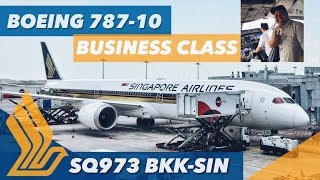 BOEING 787-10 Dreamliner Singapore Airlines NEW Business Class FLIGHT REVIEW SQ973 (22.04.18)