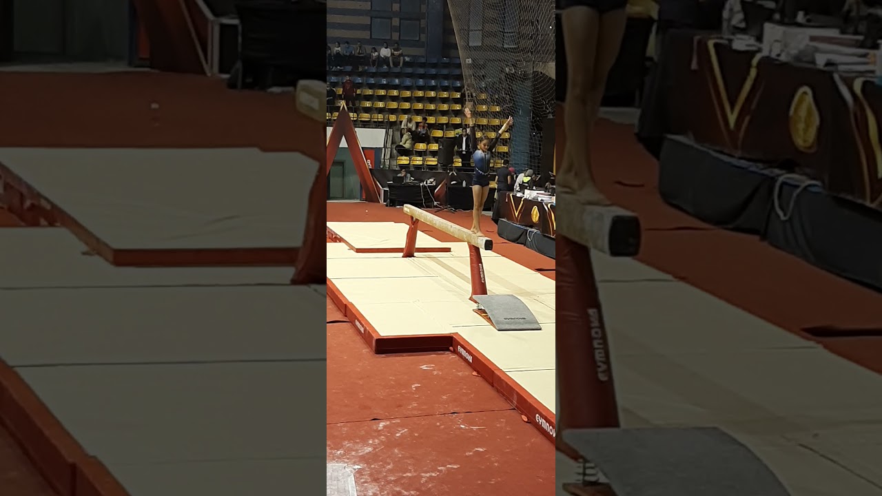 جمباز تحت ١٣ سنه آنسات جهاز عارضة التوازن اللاعبه حنين احمد انور