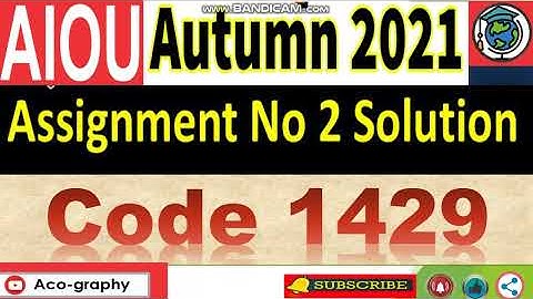 AIOU Code 1429 Solved Asignment No.2 Autumn 2021 || Business Mathematics || Level: Bachelor/BA