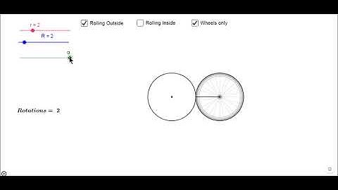A circle rolling on another circle of same radius makes 2 rotations!
