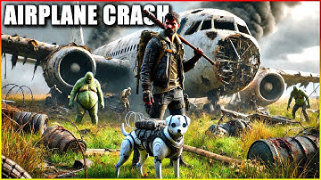 Airplane Crash Site! Post-Apocalyptic Survival Game - Zompiercer [E18]