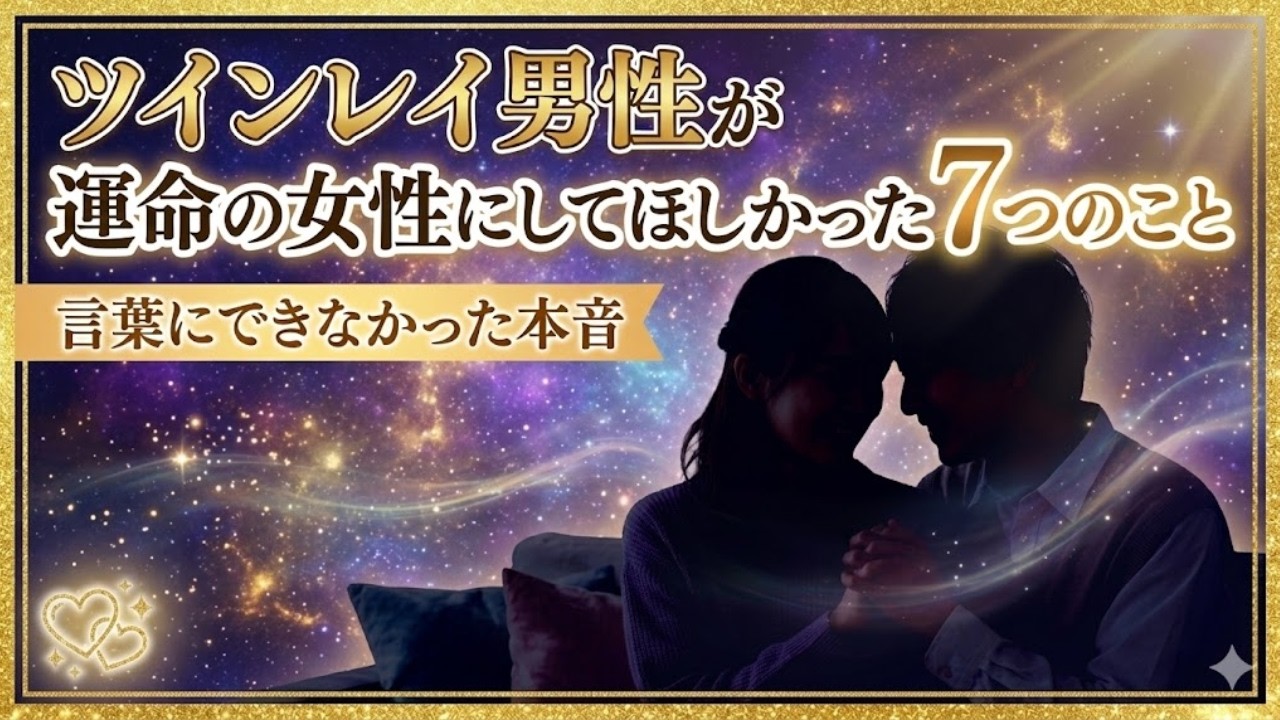 【ツインレイ男性の告白】あなたにずっとしてほしかった7つのこと｜言葉にできなかった本当の気持ち