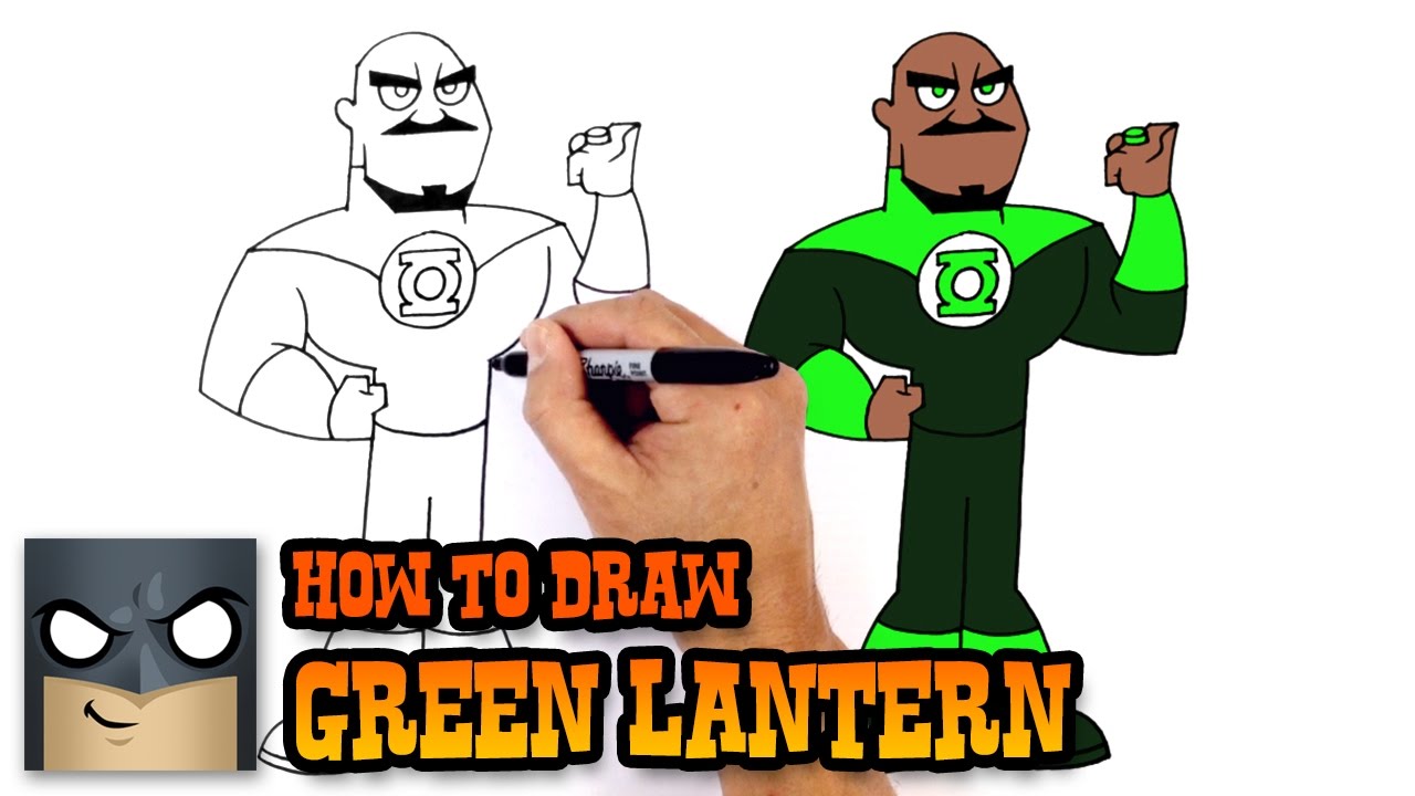 How to Draw Green Lantern Teen Titans GO YouTube