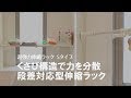 【つっぱり棒収納のおすすめグッズ】空きスペースの有効活用♪収納強力圧着で落ちにくい！新しいつっぱり棒Sサイズ