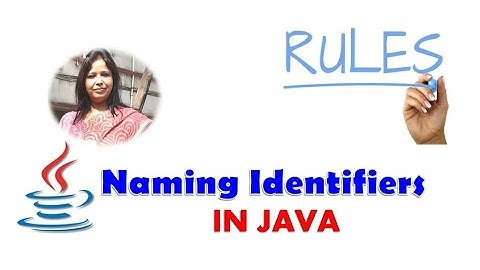 Identifier Naming Rules in Java #E-SHIKSHA #ICSE2022