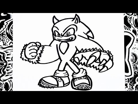 Sonic para colorir en 2023  Sonic para colorear, Dibujos, Lobo para pintar