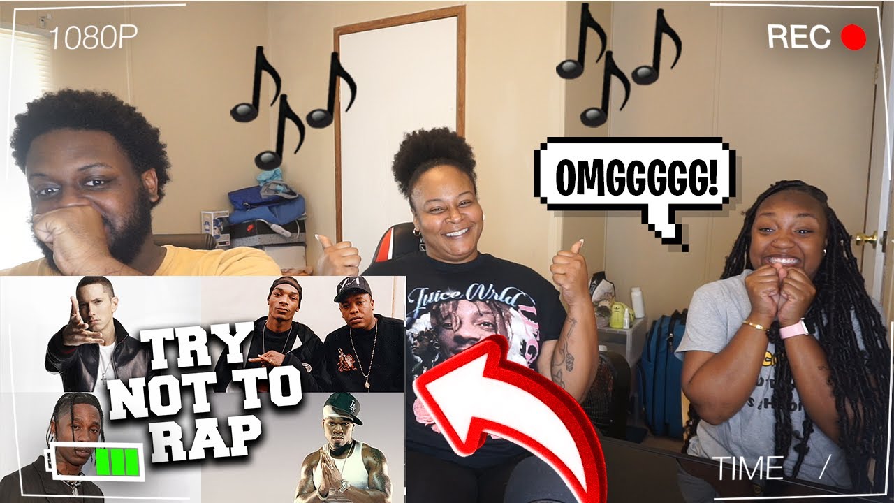 Not A Rapper Reaction Try Not to Rap Hardest Level | REACTION - YouTube