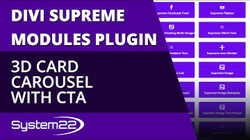 Divi Supreme Modules 3D Card Carousel With CTA 👈