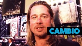 Brad Pitt Owns the Red Carpet! | Cambio Interview