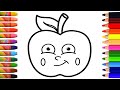 How to draw a apple | drawing apple for kids | drawing for kids