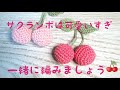 「編み物」サクランボ🍒を編もう