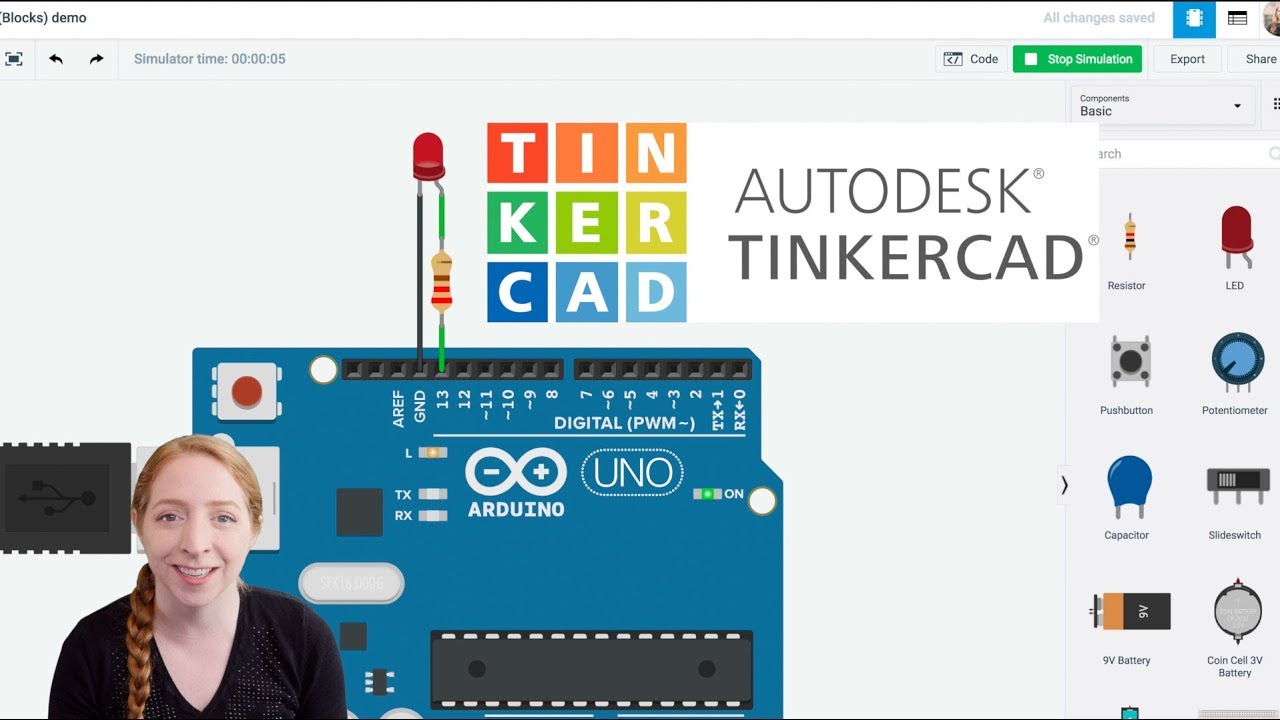 arduino led blink  2022 Update  Nhấp nháy đèn LED với Arduino trong Tinkercad