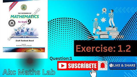 Real and Complex Numbers|Exercise:1.2|Question:1| Class 9th Sindh Board New Book Mathematics| Easy