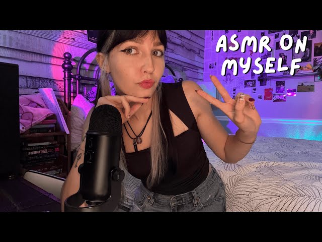 ASMR on Myself (Body Triggers, Fabric Scratching, Hair Play)