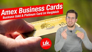 American Express Business Gold vs Business Platinum - Welche Amex Business Card passt zu dir