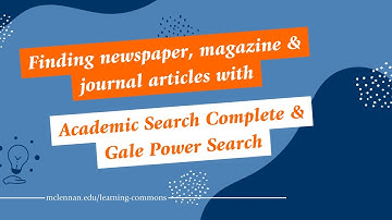 Watts - ENGL_1301 - Finding Magazine, Newspaper & Journal Articles