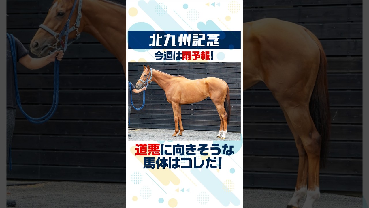 【北九州記念 2026】雨で道悪馬場ならこの馬に注目!