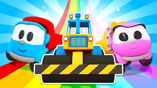 Sing with Leo the Truck! The Road Roller song for kids. Nursery rhymes &amp; super simple songs for kids