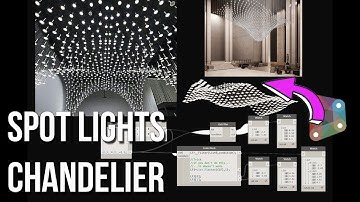 DYNAMO TUTORIAL - SPOT LIGHT CHANDELIER FOLLOW SURFACE