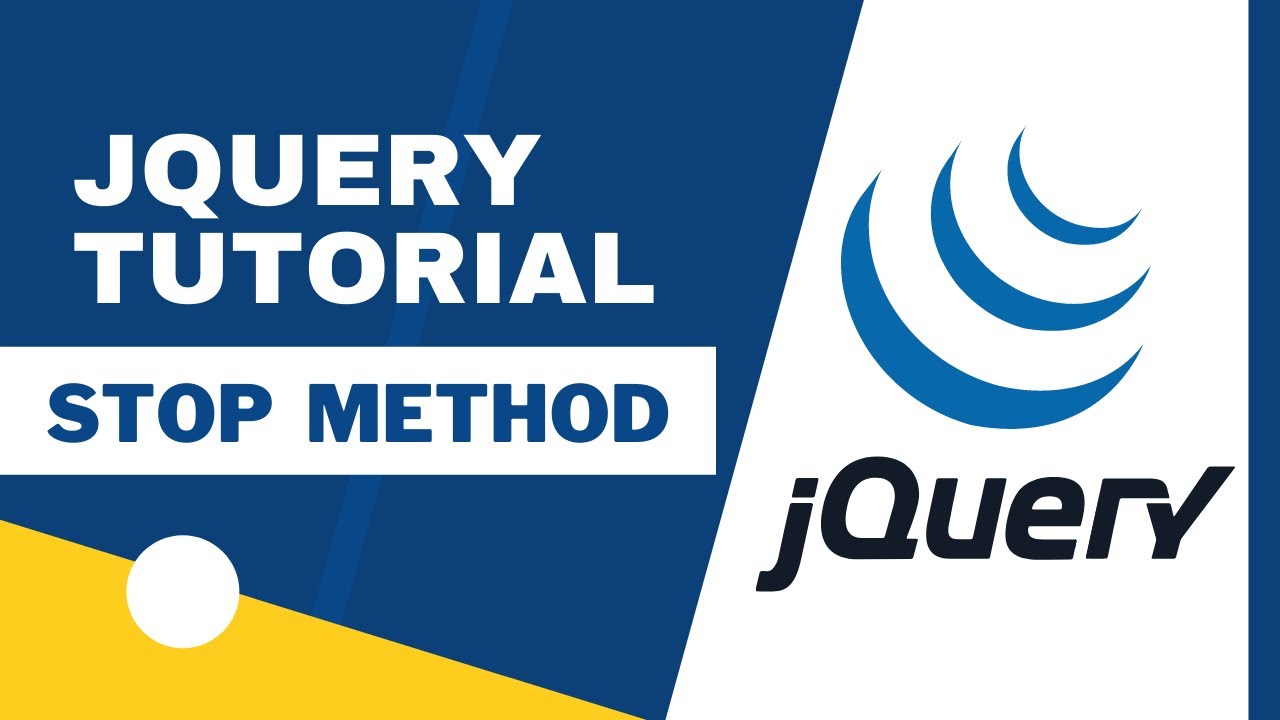 jQuery Stop Method | jQuery Tutorial For Beginners - YouTube