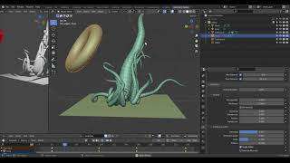 blender cloth tentacules attirées par un objet