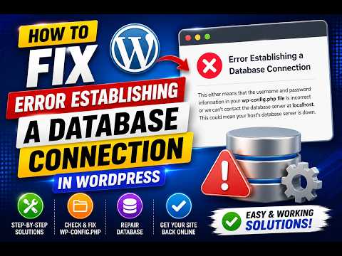 How to Fix Error Establishing a Database Connection in WordPress