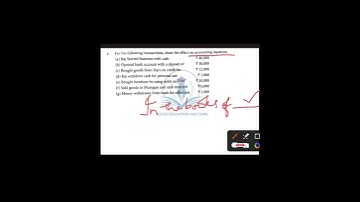 11th std Accountancy Chapter 3 exercise 2 in Tamil #11th #accountingequation #accountancy#boardexam