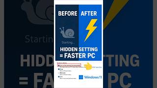 ⚡ 1 Hidden Windows Setting That Doubles Boot Speed!