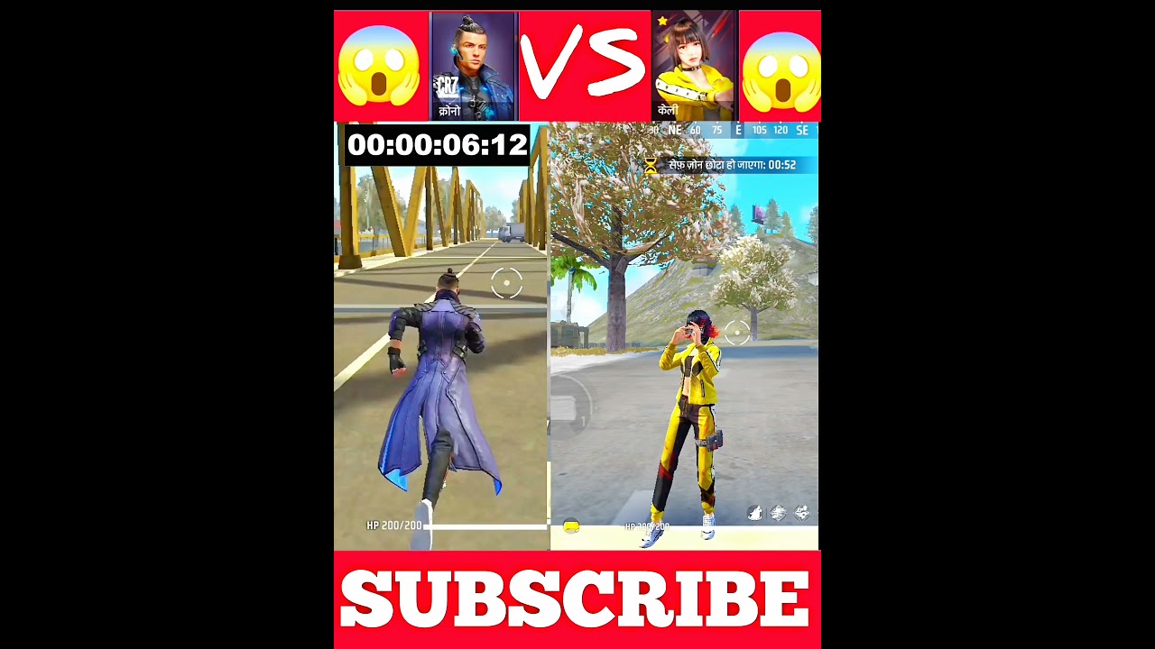 Chrono || Kelly || Free Fire Character Test ||  🥵