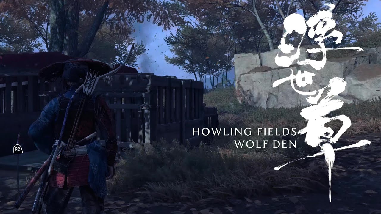 GHOST OF YOTEI | Howling Fields Wolf Den Mission Hard Difficulty (JAP DUB, PS5)