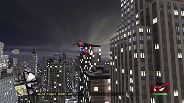 Spiderman - Web of Shadows (2020)- Free Roam in Night - Only swings  - No fight 1080p Gameplay
