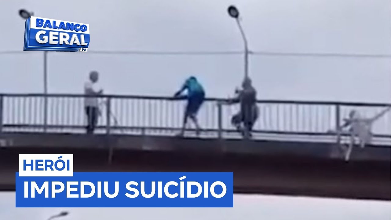 Motorista de ônibus salva homem que tentou pular de passarela em Marituba (PA)
