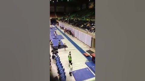 Erika Davis Front handspring front tuck vault 9.25