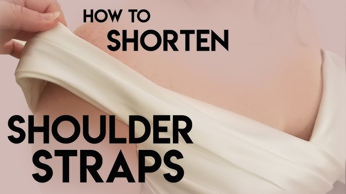 How to SHORTEN STRAPS on clothes  QUICK FIX (no sewing machine