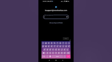 EMAIL Set mobile | Zimbra Mail id setup on mobile