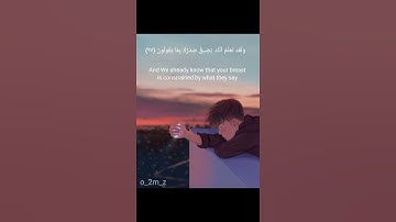 ولقد نعلم أنك يضيق صدرك بما يقولون - سوره الحجر - الشيخ : هزاع البلوشي