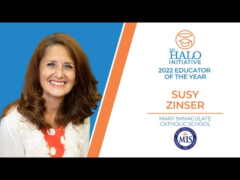 2022 HALO Educator of the Year Mrs. Susana Zinser, Mary Immaculate Catholic School