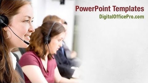 Customer Service Representative PowerPoint Template Backgrounds - DigitalOfficePro #05311W