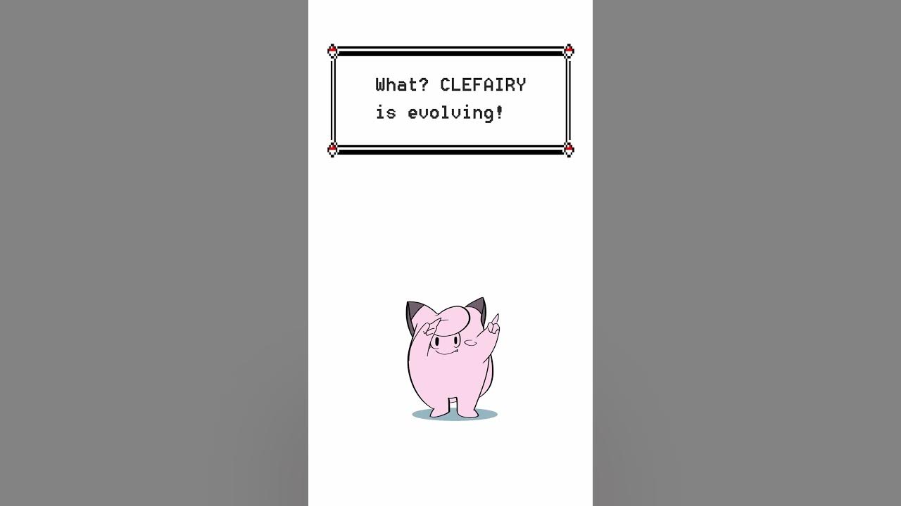 Clefairy - Pokemon Evolution Animation #shorts