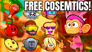 How To Get EVERY FREE COSMETIC In Monkey See Monkey Doo Doo!