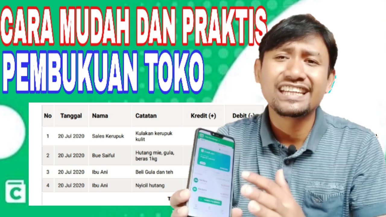  Pembukuan  Toko Sembako  catatan hutang piutang warung 